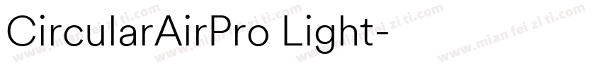 CircularAirPro Light字体转换
